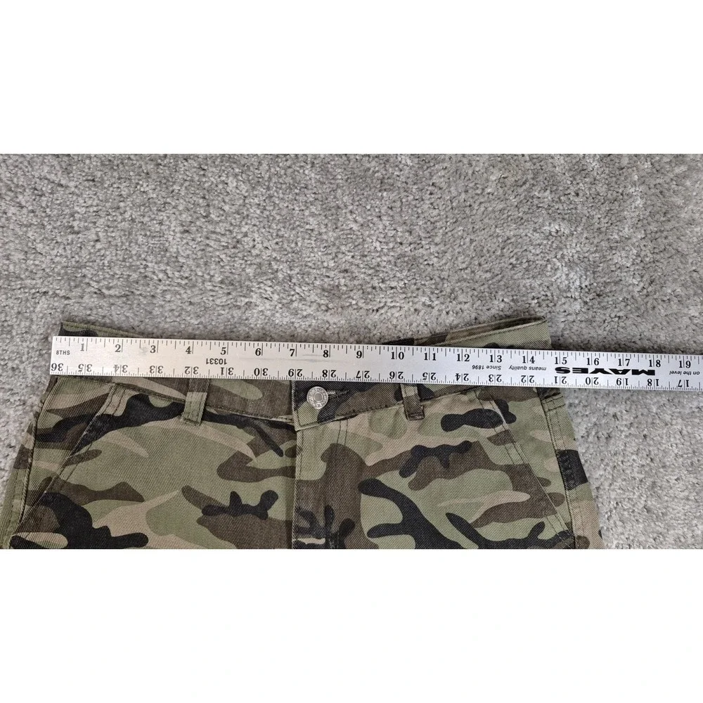 Shein Cargo Jeans‎ Womens 4 Size Small Camo Utility Pocket Baggy